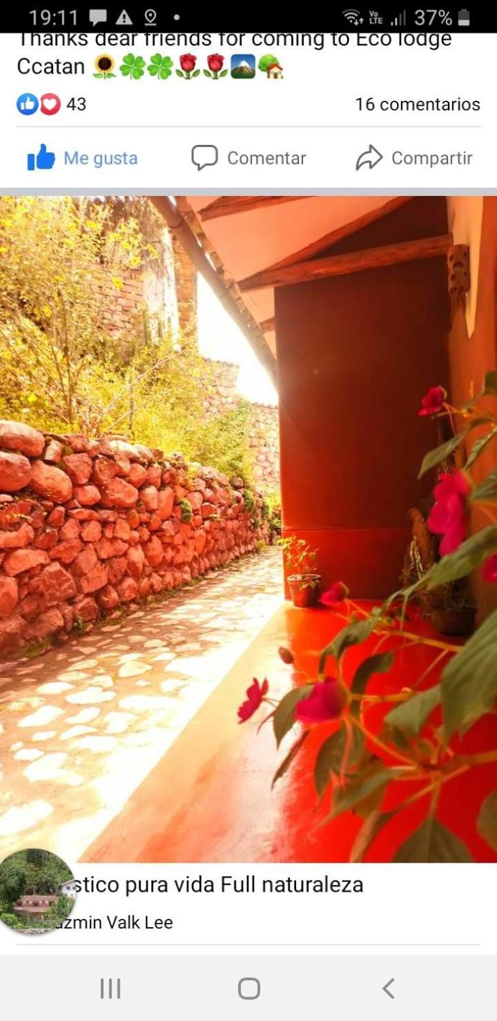 Ecolodge Ccatan Urubamba Eksteriør billede